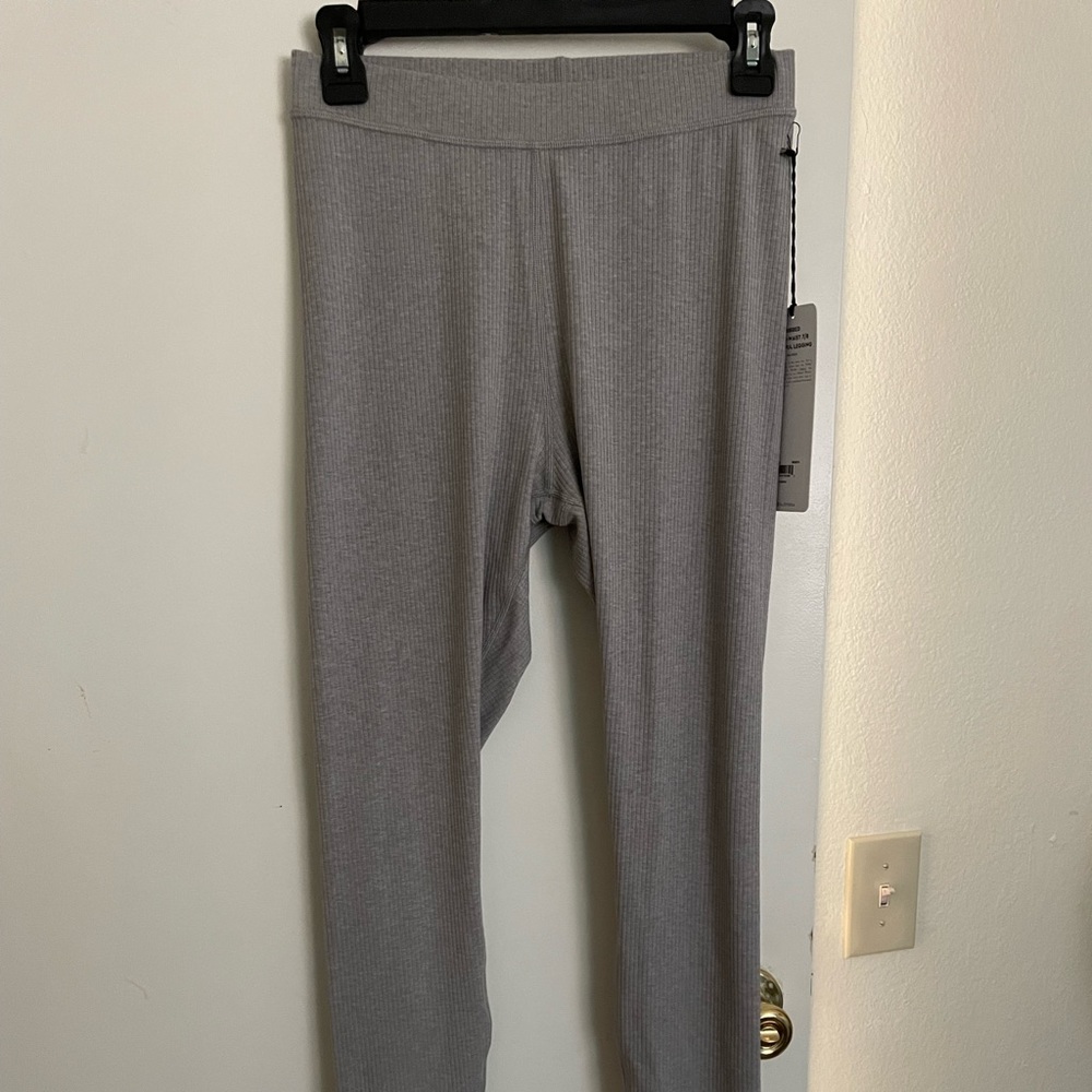 Brand new gray Henley leggings